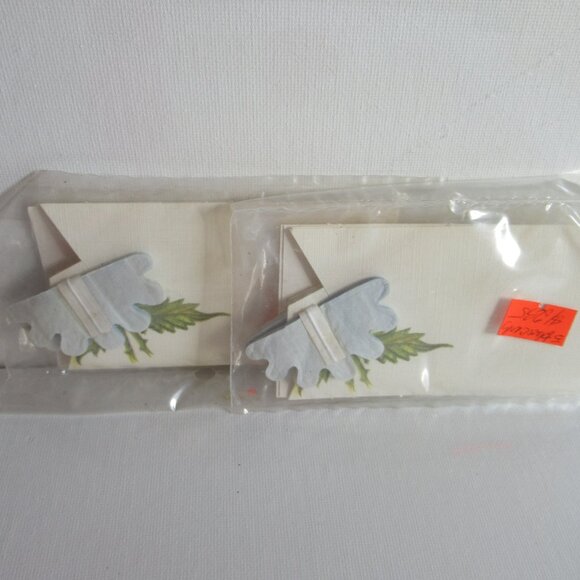 Shades of Blue Wedding Place Holders, Floral, Accent, Event, Decor, Vintage - Picture 8 of 10